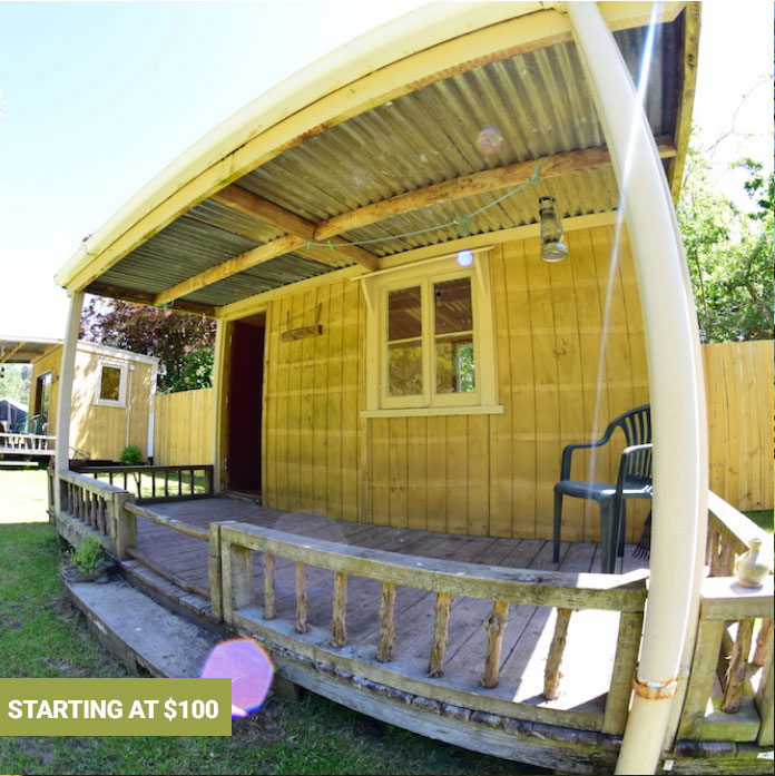 Cabin Accommodation Bushlands Campground Tanagarakau